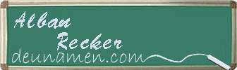 Alban Recker Visitenkarte